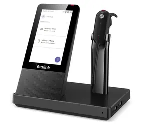 Yealink WH67 schwarz / Kabelloses Mono-Headset mit Mikrofon / für Yealink IP-Telefone / Basisstation / DECT
