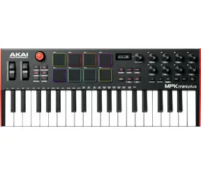 AKAI MPK Mini PLUS Control Keyboard Pad Controller MIDI USB schwarz / 8 Pads 
