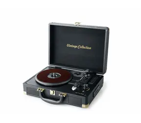 Muse MT-103 GD schwarz / Plattenspieler / 33 & 45 & 78 U/min / Bluetooth / AUX / USB