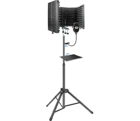 MOZOS MSHIELD-CABIN-SET schwarz / Akustikkabine & Stativ & Popfilter-Set 