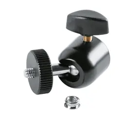 K&M 19695 Universalgelenk 1/4" Außengewinde schwarz