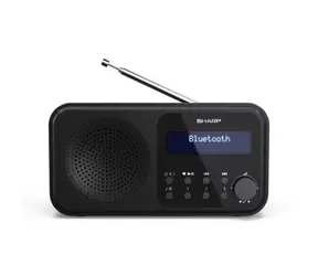 Sharp DR-P420 schwarz / Tragbares Radio / 2 W / DAB+ / UKW / BT / 3,5 mm 