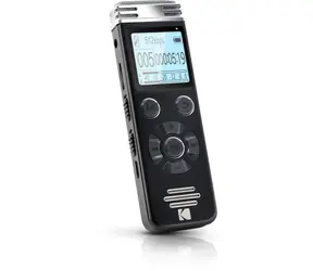 Kodak VRC 450 schwarz / Diktiergerät / 8 GB / bis zu 581 Stunden Aufnahme / microSD / microUSB / 2x 3,5 mm