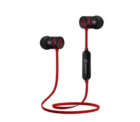 Powerton W2 rot / Kabellose Kopfhörer / Mikrofon / Bluetooth 4.2