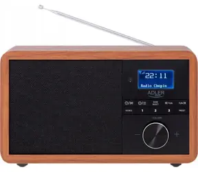 Adler AD 1184 braun / Radio / UKW / DAB+ / Bluetooth 5.0 / SD / USB / AUX
