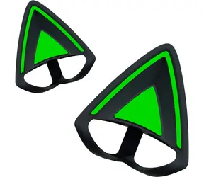 Razer Kitty Ears schwarz-grün / Katzenohren für Kopfhörer