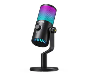 Maono DM30RGB schwarz / Gaming-Mikrofon / Niere / USB