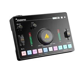 Maono AMC2 schwarz / Soundmixer und Soundkarte / XLR / USB-C / 3,5-mm-Klinke / BT 4.2