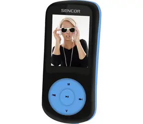 Sencor SFP 5870BBU schwarz-blau / MP3- & MP4-Player / 1,8" TFT / 8GB / MicroSD