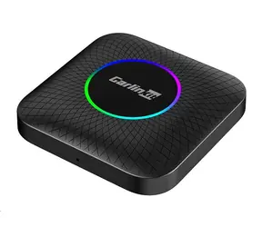 Carlinkit TBOX PLUS LED / kabelloser Autoadapter / CarPlay / Android Auto / Bluetooth / 64 GB / USB-C / MicroSD 