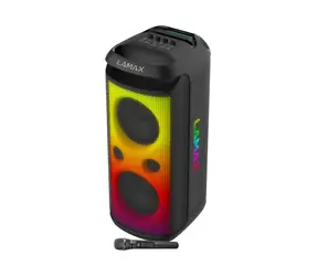 Lamax PartyKing1 Max / Partylautsprecher / 200 W / Akkulaufzeit bis zu 15 h / BT 5.3 / microSD / Flash-Laufwerk