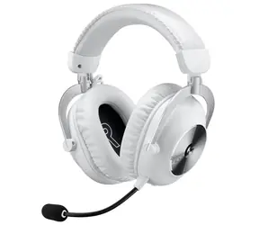Logitech G PRO X 2 LIGHTSPEED weiß / kabellose Kopfhörer / abnehmbares Mikrofon / 50-mm-Treiber / USB-Empfänger