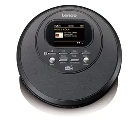 LENCO CD-500BK schwarz / Tragbarer CD-Player / MP3 / DAB+ / UKW / 3,5 mm