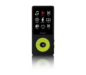 LENCO Xemio 860 grün / MP3- & MP4-Player / 2,4" TFT / 8GB / MicroSD / 3,5 mm