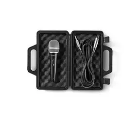 Nedis Kabelmikrofon Schwarz / Niere / Dynamisch / 5,00 m / 50 Hz - 15 kHz / 600 Ohm / -72 dB / Ein-/Ausschalter 