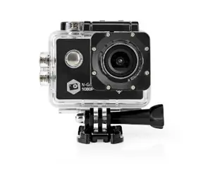 Nedis Action-Kamera / 1 Bildschirm / 1080p@30fps / 12 MPixel / Wasserdicht bis: 30,0 m / 90 Min. / WLAN / Android