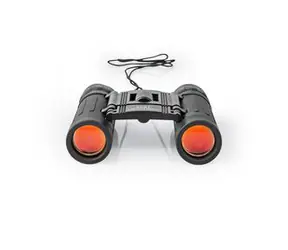 Nedis Fernglas schwarz / Vergrößerung: 8 x / Objektivdurchmesser: 21 mm / Sichtfeld: 128 m / Inklusive Tragetasche 