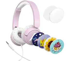 Lamax SoundKid1 Pink / Kopfhörer mit Mikrofon / 3,5 mm Klinke / Kabel 1,2 m