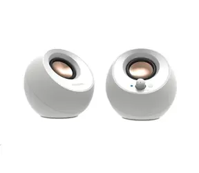 Creative Pebble V3 weiß / Lautsprecher / 2.0 / USB / Bluetooth / 3,5mm Klinke / 8W