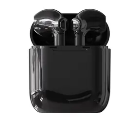 Denver TWE-39 schwarz / Kabellose Kopfhörer mit Mikrofon / Bluetooth 5.0 / bis zu 4,5 Stunden / Ladeetui