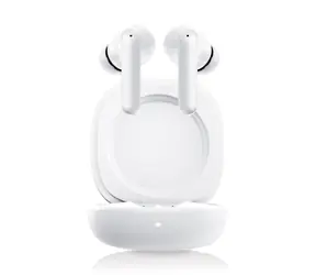 Niceboy Pins 4 PRO weiß / Kabellose Kopfhörer mit Mikrofon / ANC / Bluetooth 5.4 / IP54 / Ladecase 