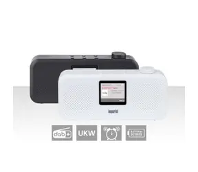 Imperial DABMAN 16 weiß / Tischradio / DAB+ / UKW / Netzadapter oder 4X AA-Batterien 
