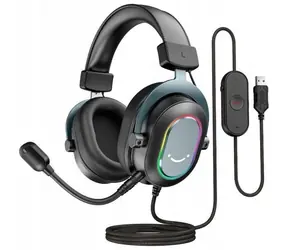 FIFINE H6 AmpliGame RGB schwarz / Gaming-Kopfhörer mit Mikrofon / RGB / USB-A 