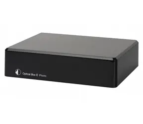 Pro-Ject Optical Box E Phono schwarz / Plattenspieler-Vorverstärker für MM-Tonabnehmer und A/D