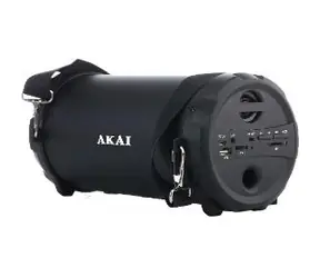 AKAI ABTS-12C Tragbarer Lautsprecher schwarz / Bluetooth 5.0 / 10W / USB / AUX / SD