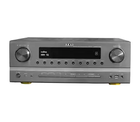 AKAI AS005RA-750B silber / Verstärker / Bluetooth / USB / AUX / FM / Fernbedienung