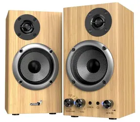 Genius SP-HF520BT Kiefernholz / Lautsprecher / 2.0 / 20W / Bluetooth 5.3 / 1x 3,5mm / Holz
