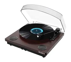 Majority Moto Turntable braun / Plattenspieler / 33 & 45 & 78 RPM / Bluetooth 5.3 / USB / RCA