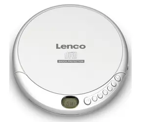Ausgepackt - LENCO CD-201 silber / tragbarer CD-Player / 3,5-mm-Klinkenanschluss / CD, CD-R und CD-RW / ausgepackt