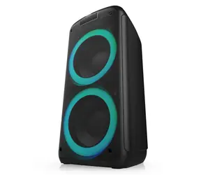Ausgepackt - Niceboy PARTY Boss 2 schwarz / Party-Lautsprecher / 200 W / 3,5-mm-Klinkenanschluss / USB / microSD / BT 5.0 / ausgepackt