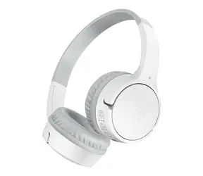 Belkin SOUNDFORM Mini Kinder-Kopfhörer, kabellos, weiß / Mikrofon / Bluetooth 5.0 / 3,5-mm-Klinkenstecker / Akkulaufzeit bis zu 30 Stunden