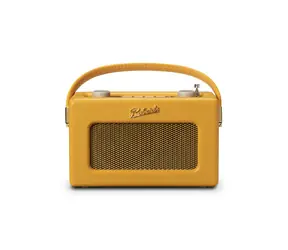 Roberts Radio Revival Uno Sonnengelb / Tragbares Radio / DAB+ und FM / Bluetooth / LCD-Display / 3,5-mm-Klinkenanschluss 
