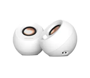 Creative Labs Pebble Pro weiß / Lautsprecher / RGB / 2.0 / Bluetooth 5.3 / 20 W / USB-C