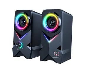 Onikuma L2 schwarz / Gaming-Lautsprecher / RGB / USB / Bluetooth / 1,4 m Kabel
