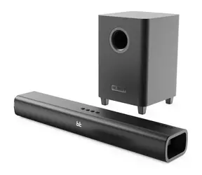 Majority Naga 60 PLUS Schwarz / 2.1 Soundbar / 120 W / Bluetooth 5.0 / USB / AUX / Cinch / optischer Eingang