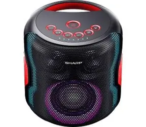 Sharp PS-921BK Schwarz / Kabelloser Lautsprecher / 130 W / Bluetooth 5.0 / 3,5-mm-Klinkenanschluss / USB