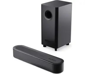 Bowfell AXIS Majority, schwarz / 2.1 Soundbar + Subwoofer / 200 W / Bluetooth 5.0 / USB / AUX / ARC / optischer Eingang