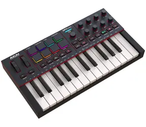 AKAI MPK mini MK4 Kompakter MIDI-Keyboard-Controller schwarz
