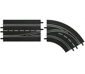 Carrera 30364 D132 | D124 - Einfahrt in eine Kurve - rechts außen