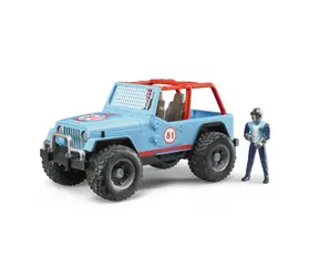 Bruder 02541 Racing Jeep Cross Country blau + Racer / 1:16 / ab 4 Jahren