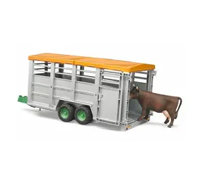 Bruder 02227 Großer Tiertransporter + Kuhfigur / 1:16 / ab 3 Jahren