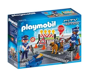 Playmobil City Action 6878 Polizeikontrollpunkt Straßenkontrolle /ab 4 Jahren
