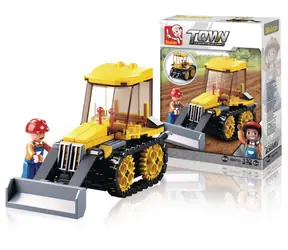 Sluban Town Builders M38-B0377D Kleiner Bulldozer / Lego - kompatibel / Anzahl Figuren|Teile: 1|132 / ab 6 Jahren