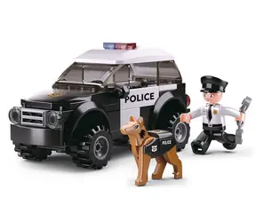 Sluban Police M38-B0639 Patrouille mit Hund / Lego - kompatibel / Anzahl der Figuren|Teile: 1|78 / ab 6 Jahren