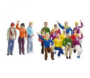 Carrera 21128 EVO | D132 | D124 - Figuren - Fans (3 stehend & 12 sitzend)