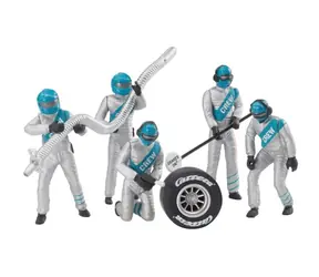 Carrera 21133 EVO | D132 | D124 - Figuren - Mechanik weiß-blau